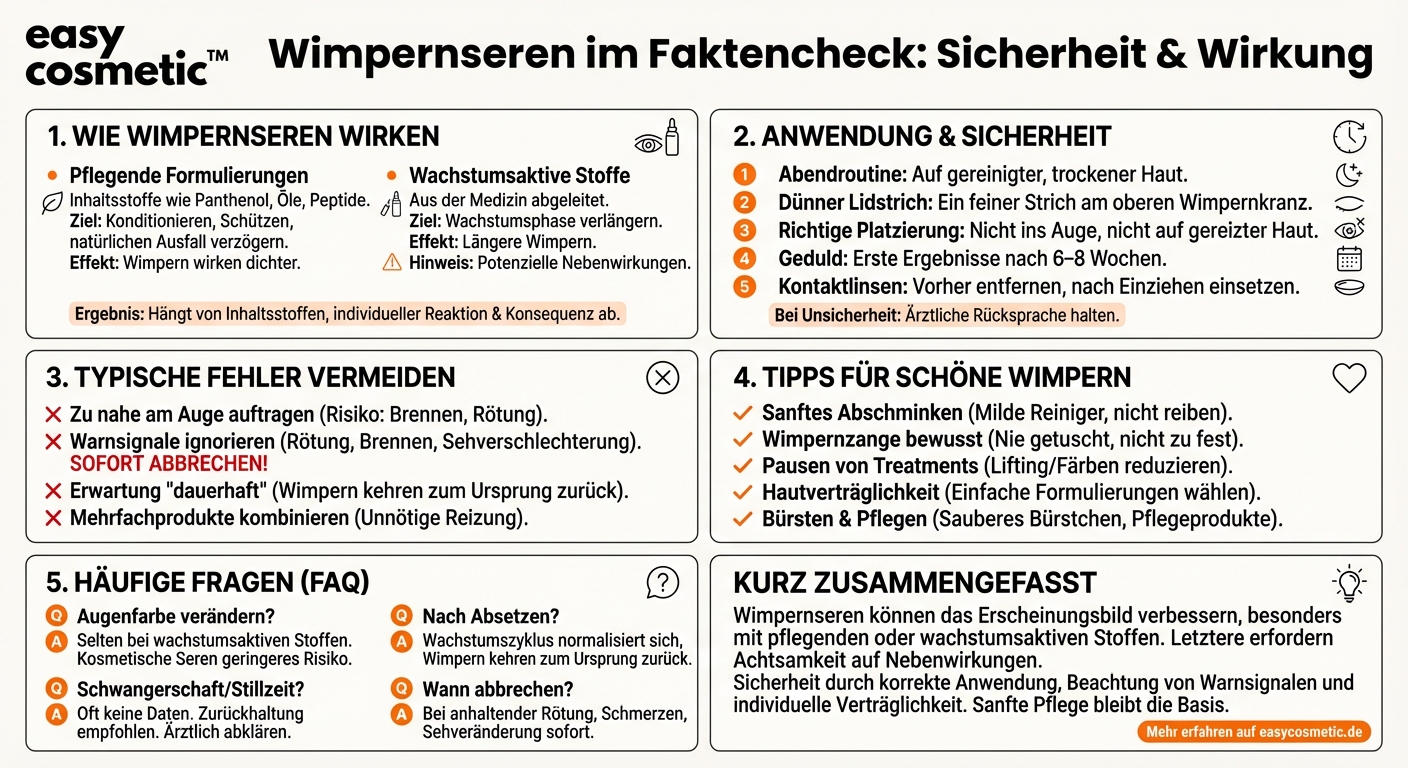 Sind Wimpernseren sicher und funktionieren sie wirklich?