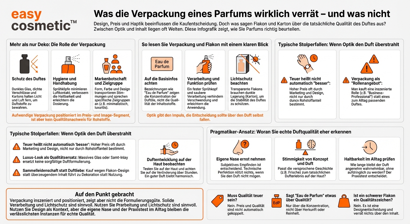 Spiegelt die Verpackung eines Parfums die tatsächliche Qualität des Duftes wider oder nur den Preis?