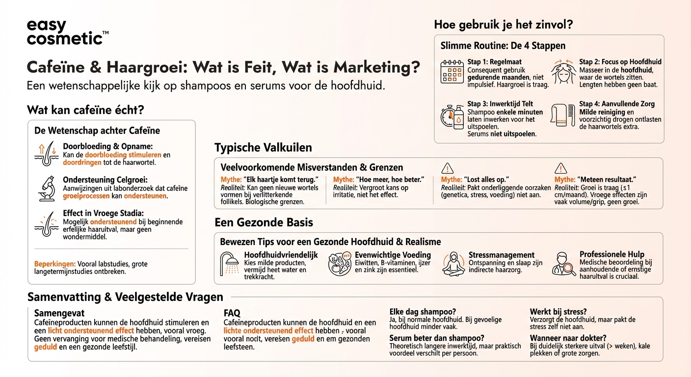 Stimuleren cafeïneshampoos of speciale serums de haargroei echt?