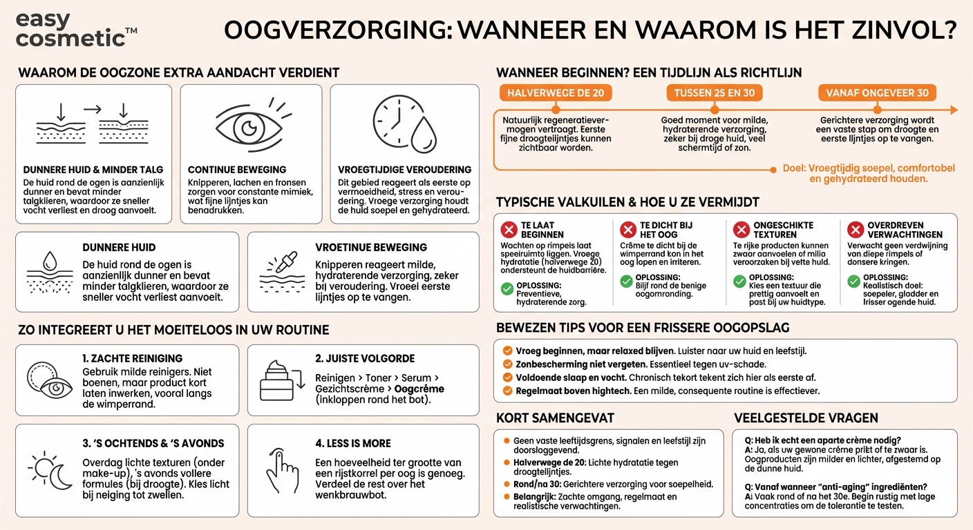 Vanaf welke leeftijd moet je beginnen met een oogverzorging?