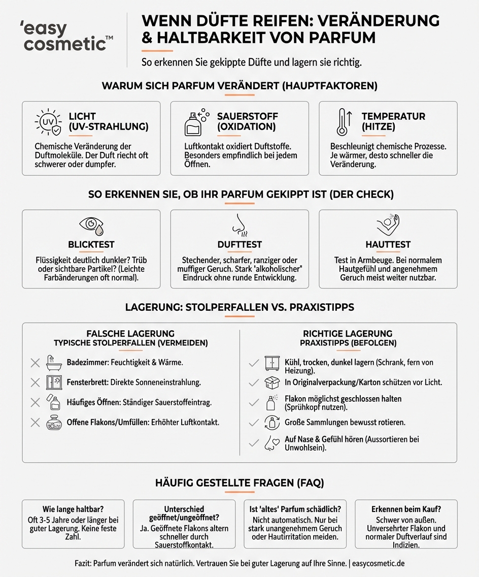 Verändert sich Parfum mit dem Alter und kann es „schlecht“ werden?