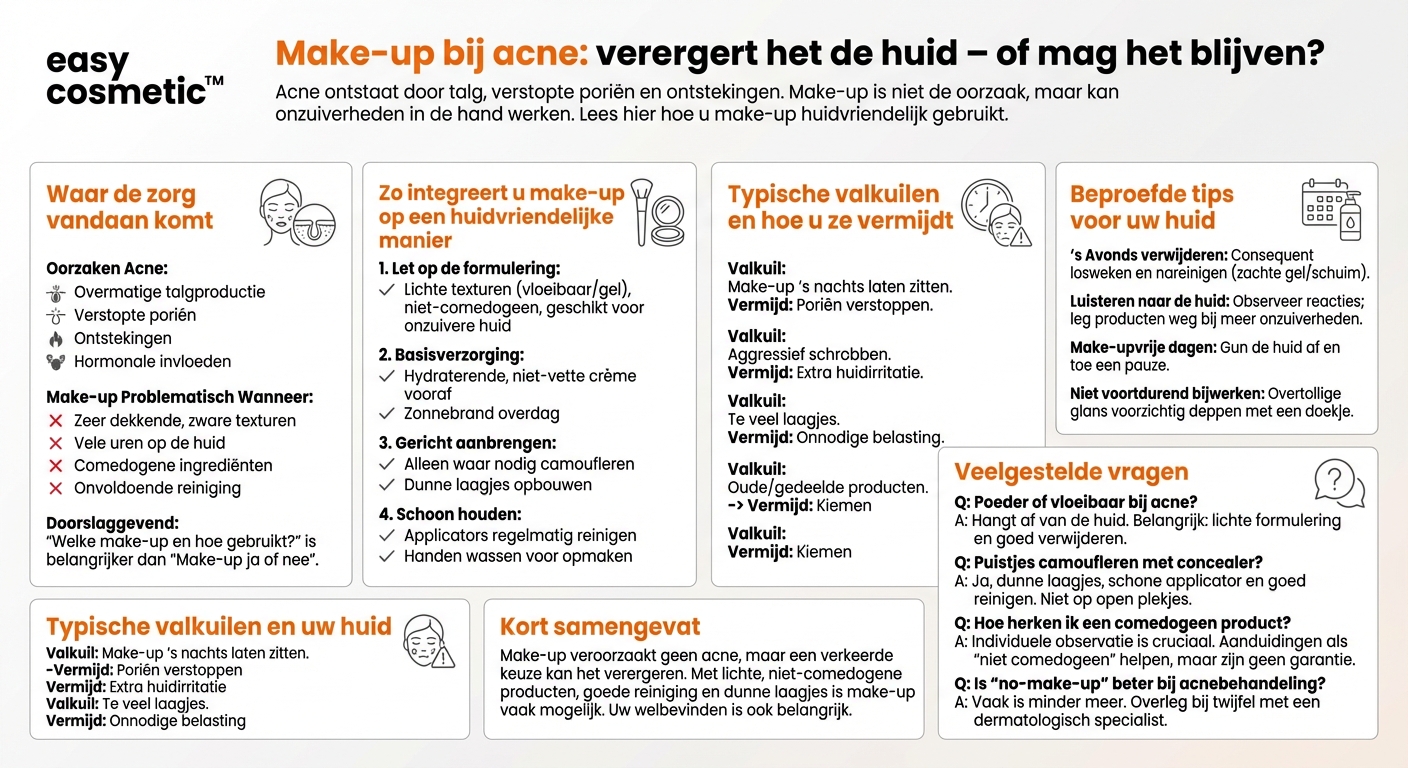 Verergert make-up acne of kan ik het toch gebruiken?