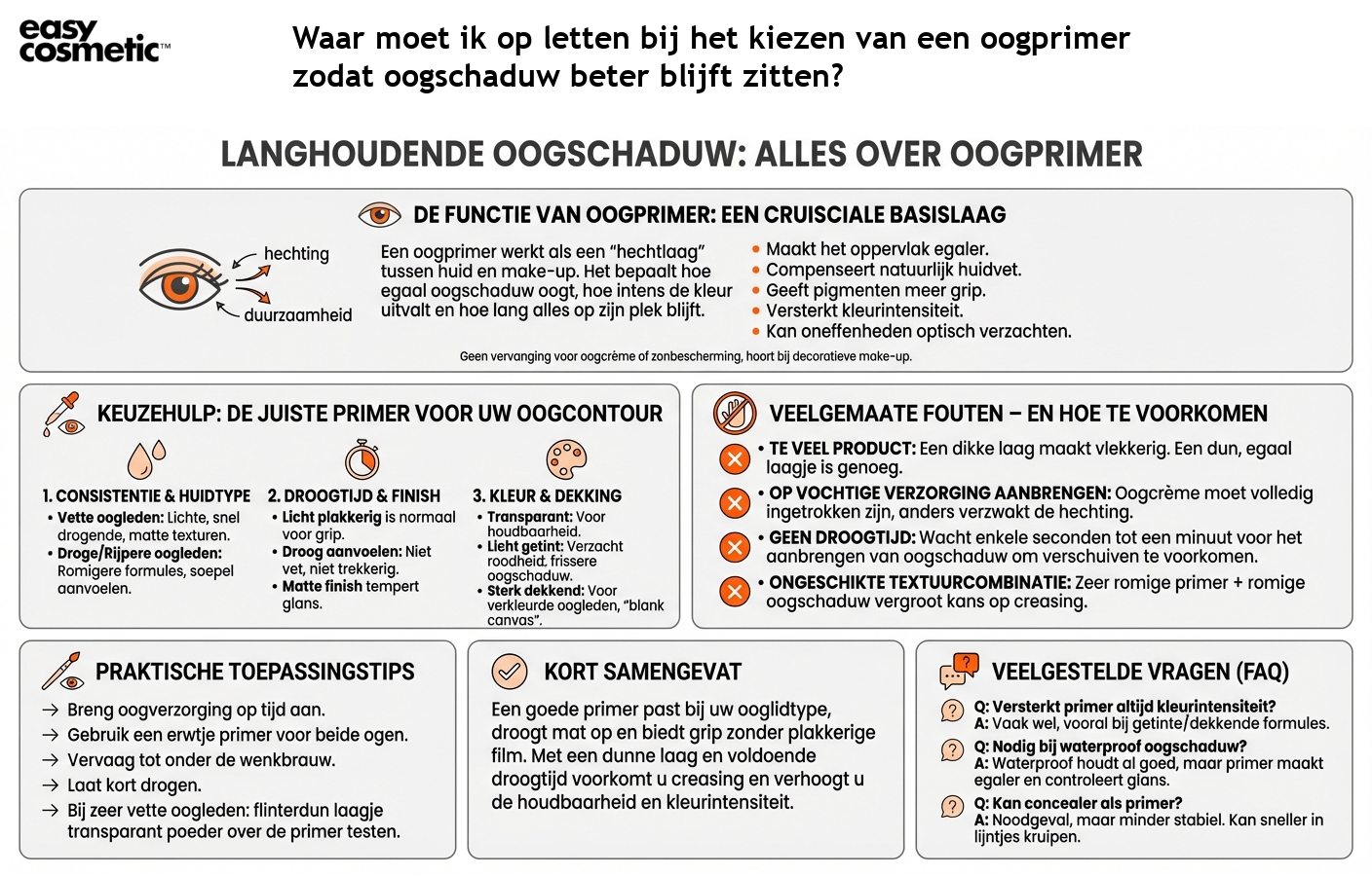 Waar moet ik op letten bij het kiezen van een oogprimer zodat oogschaduw beter blijft zitten?