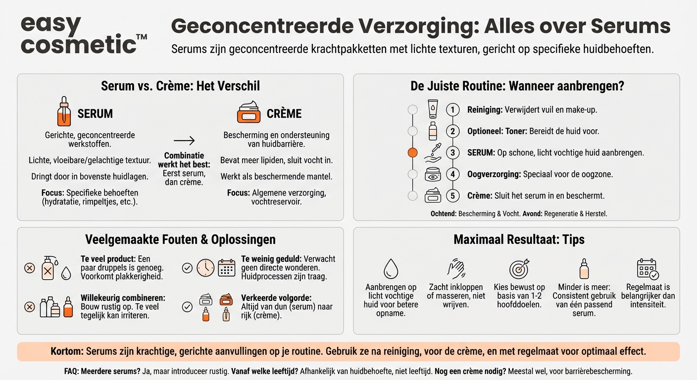 Waar zijn serums goed voor en wanneer breng je ze aan?