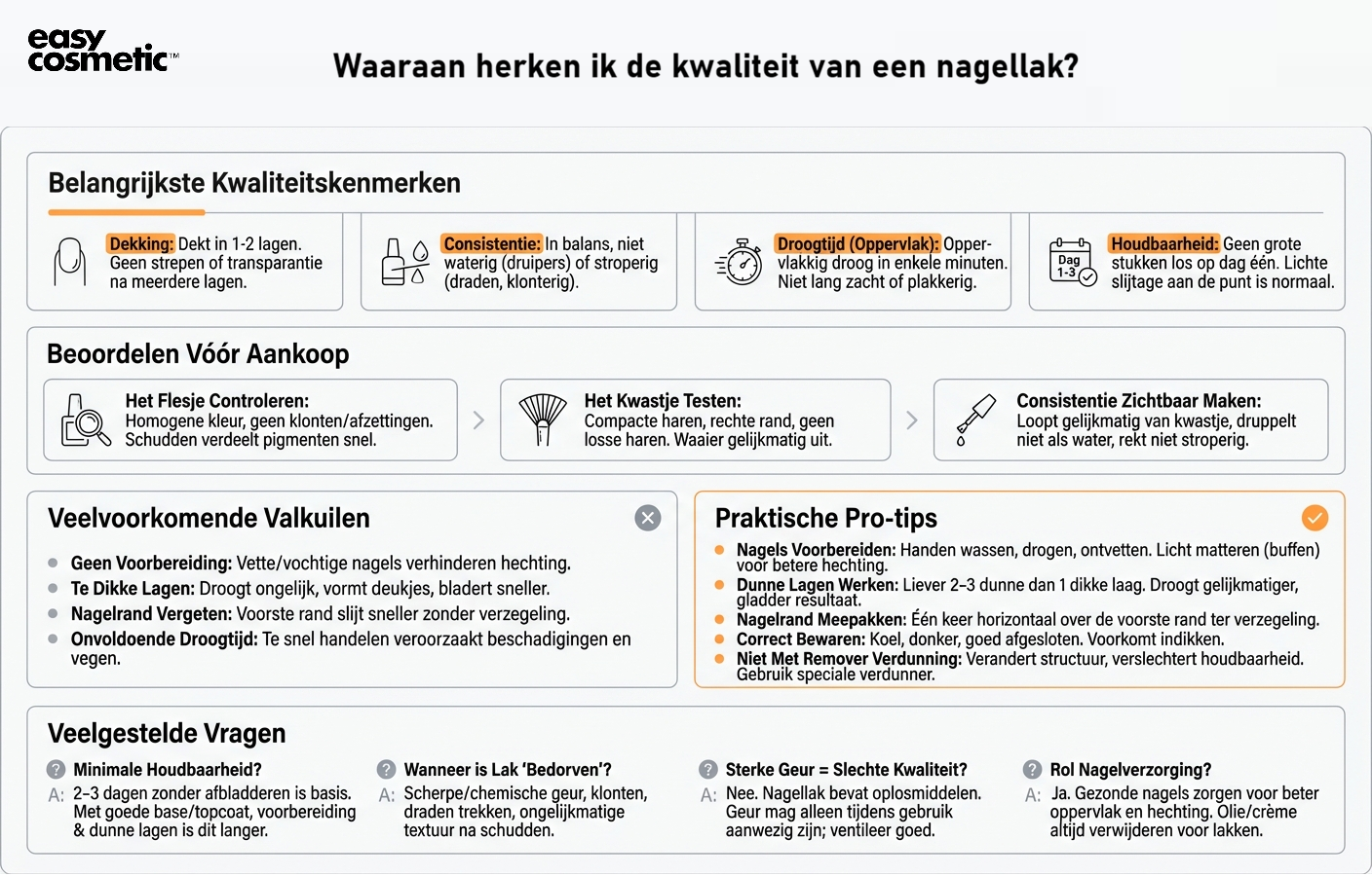 Waaraan herken ik de kwaliteit van een nagellak?