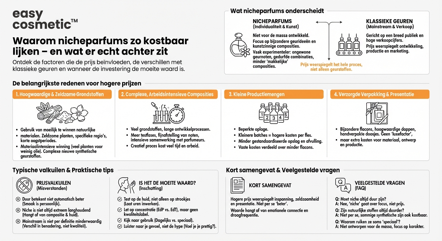 Waarom zijn nicheparfums meestal zo duur?