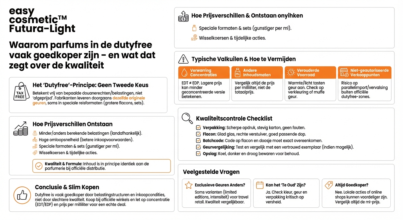 Waarom zijn sommige parfums in duty-free shops aanzienlijk goedkoper – is de kwaliteit identiek?