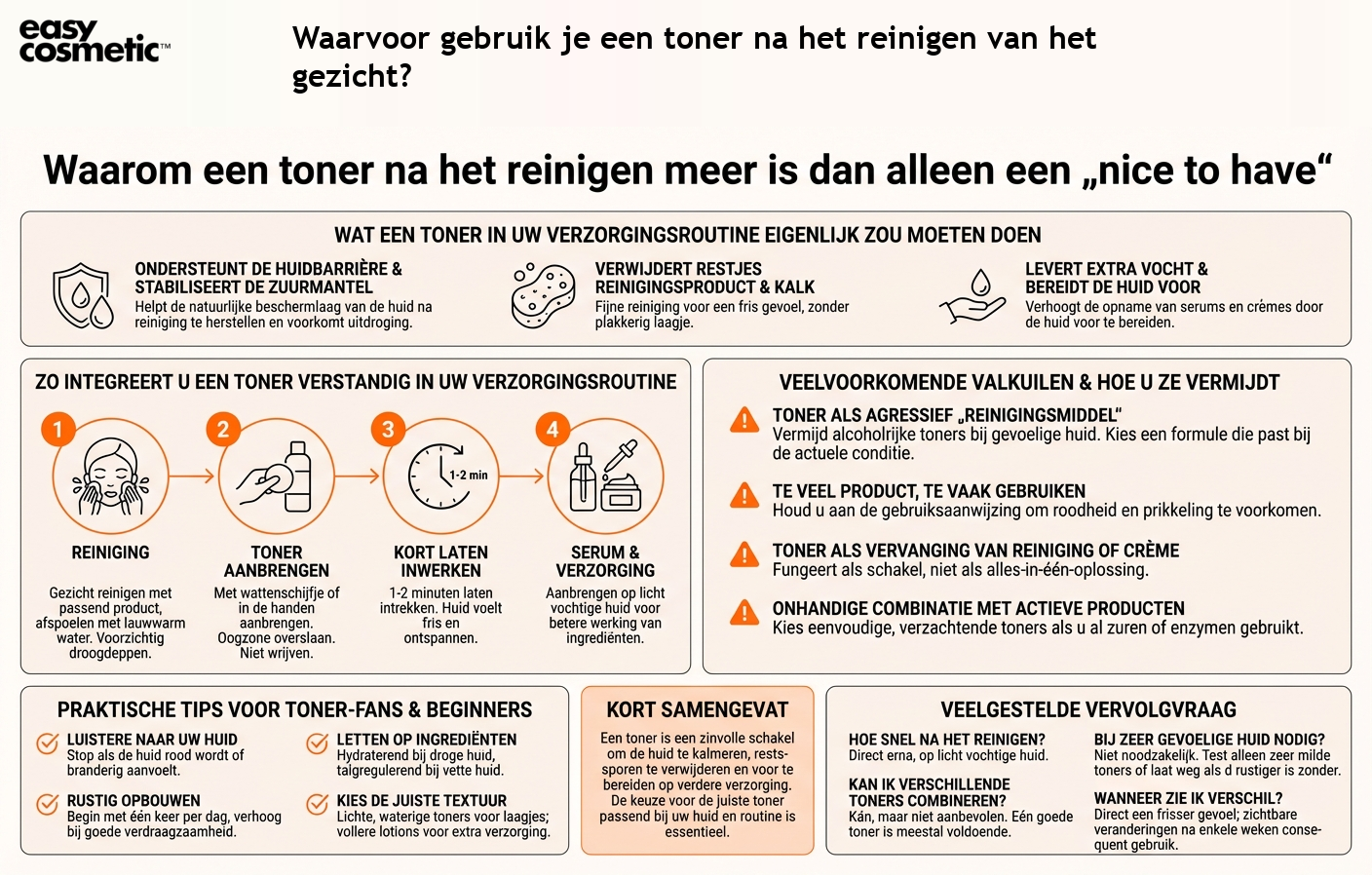 Waarvoor gebruik je een toner na het reinigen van het gezicht?