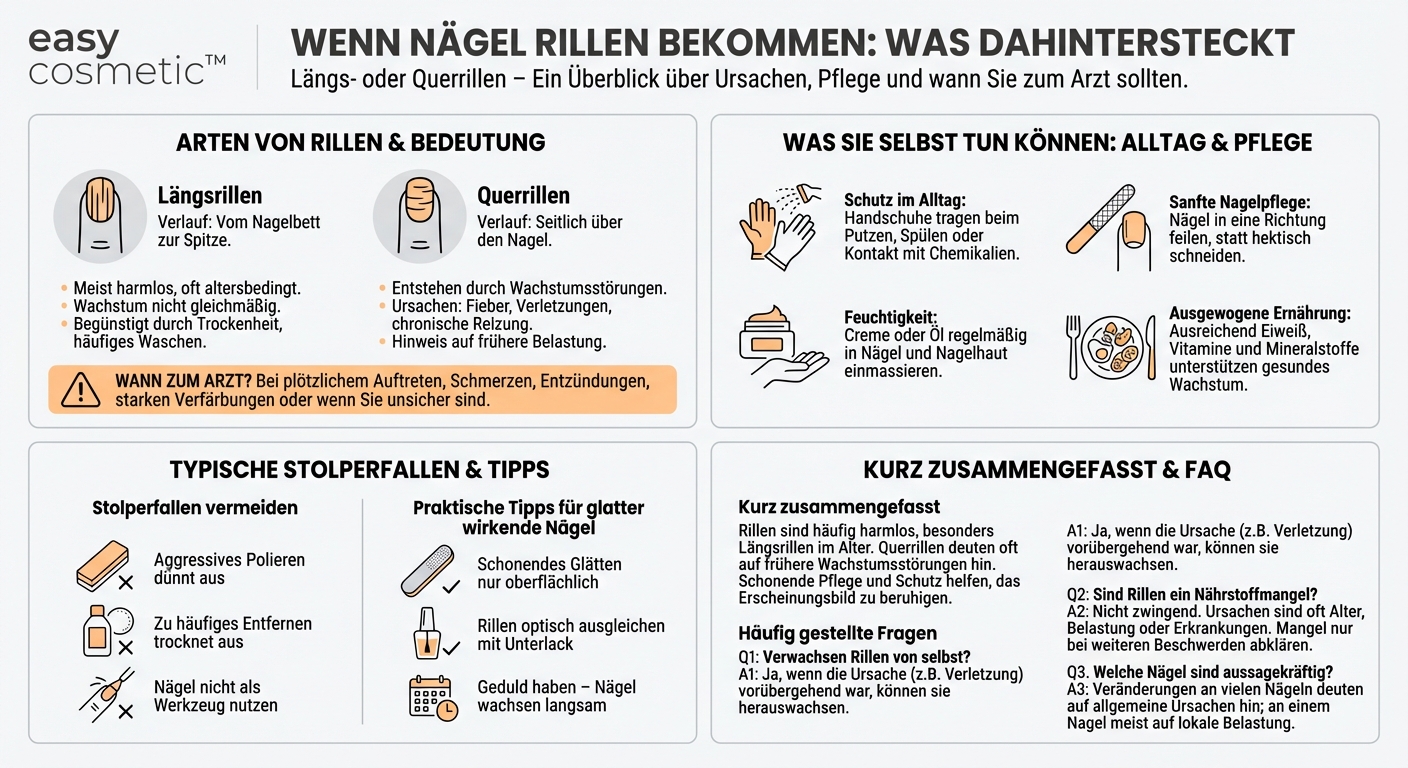 Warum haben meine Nägel Rillen und ist das gesundheitlich bedenklich?