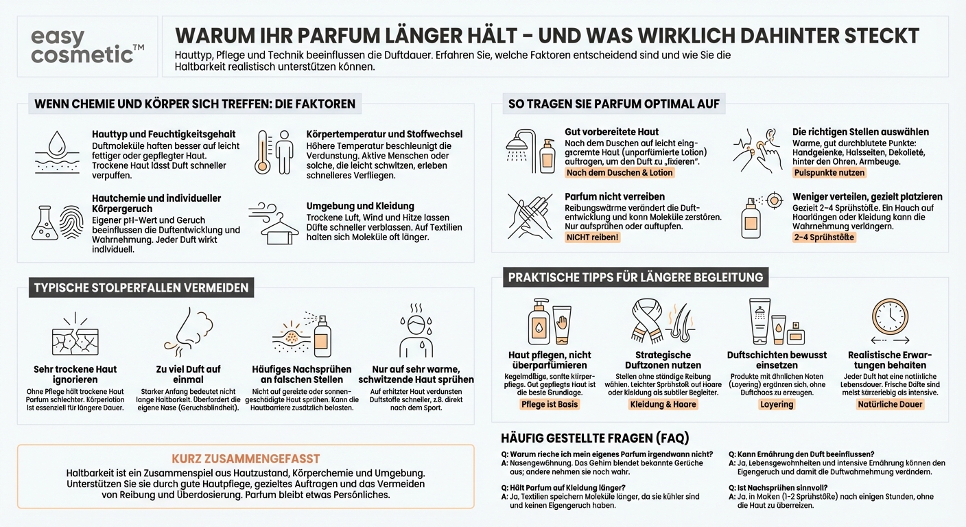 Warum hält Parfum bei manchen Menschen länger als bei anderen?