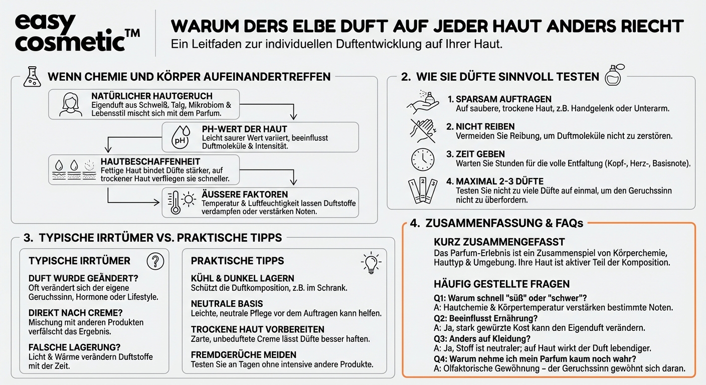 Warum riecht dasselbe Parfum bei jedem Menschen anders?