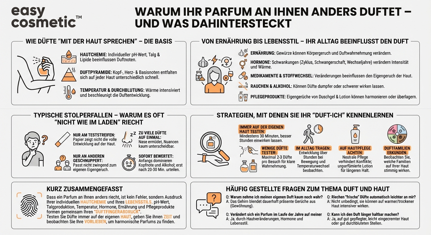 Warum riecht ein Parfum an mir anders als an anderen Personen?