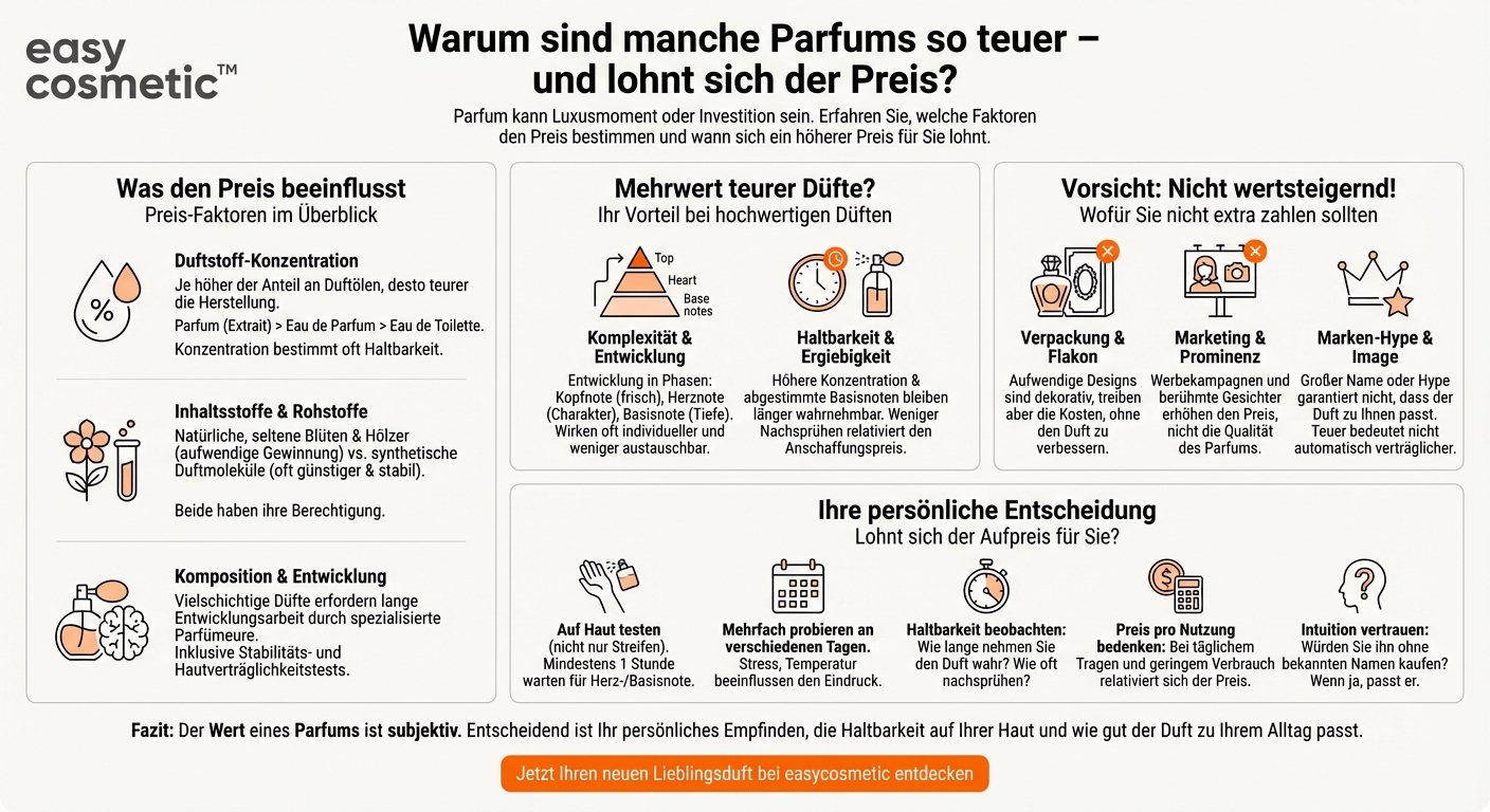 Warum sind manche Parfums so teuer, und lohnt sich der Aufpreis wirklich?