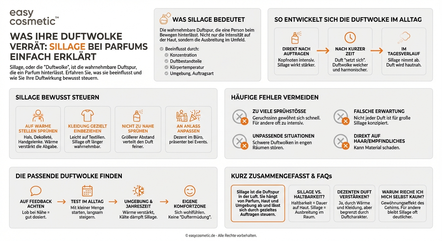 Was bedeutet Sillage bzw. Duftwolke bei Parfums?