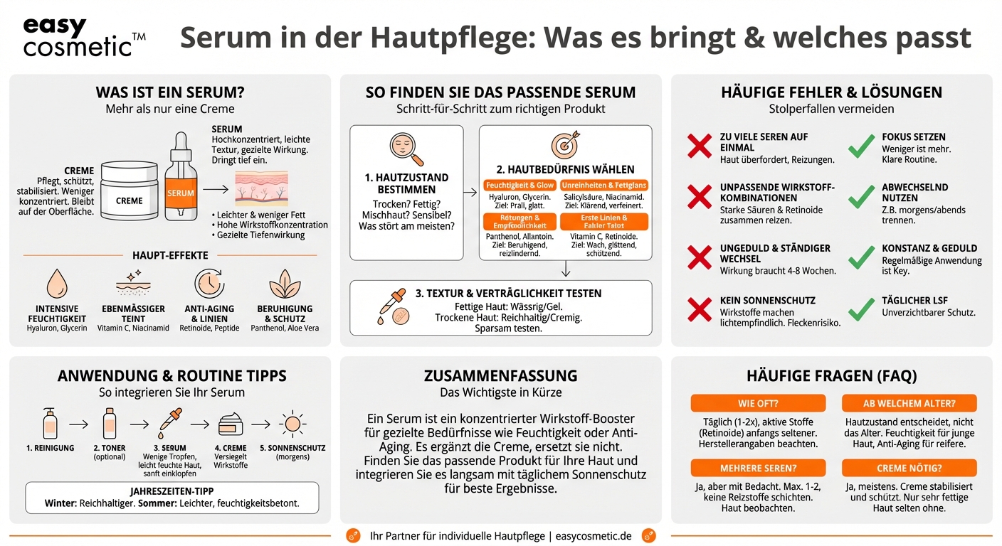Was bringt ein Serum und wie wähle ich das richtige für meine Haut aus?