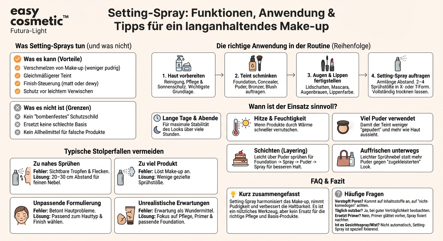 Was bringt ein Setting-Spray und wann sollte man es verwenden?