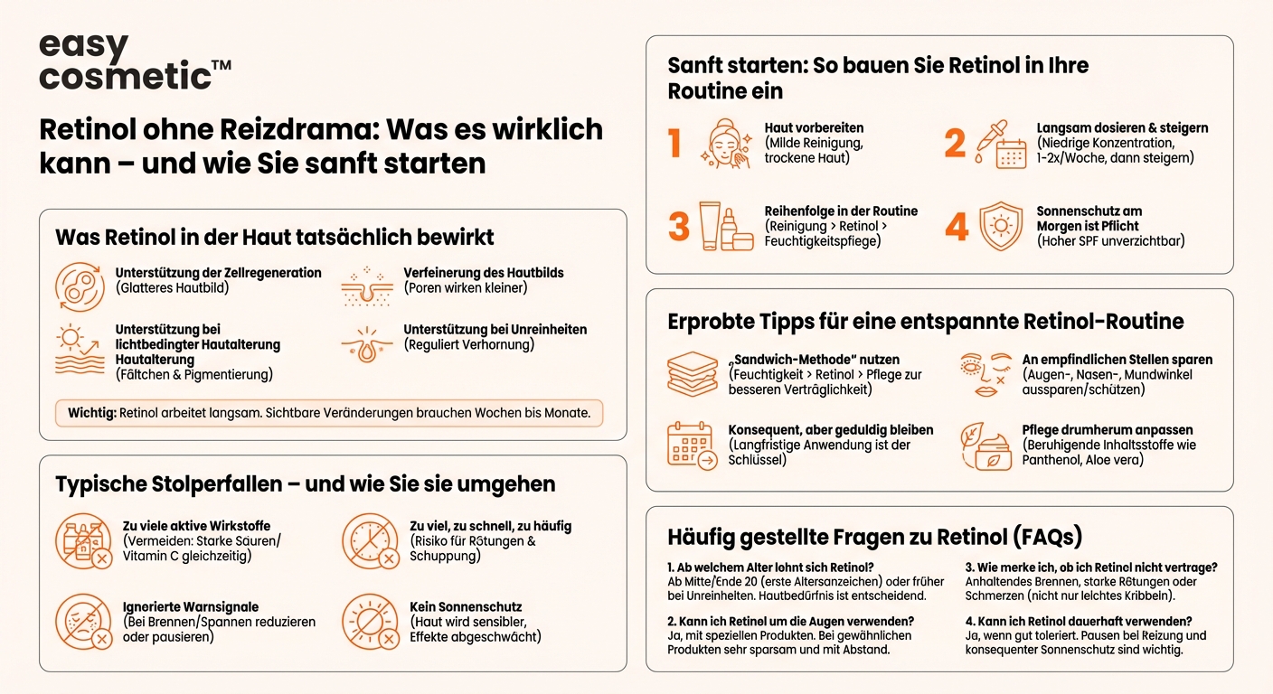 Was bringt Retinol wirklich und wie starte ich damit, ohne Reizungen zu bekommen?