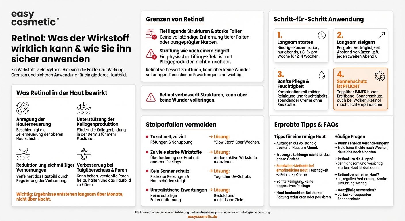Was bringt Retinol wirklich und wie wende ich es sicher an?