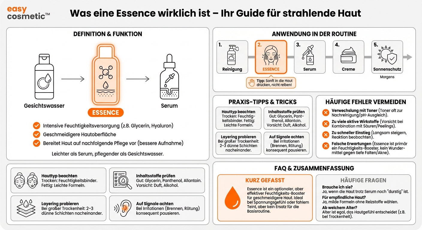 Was genau ist eine Essence und wie wirkt sie auf die Haut?