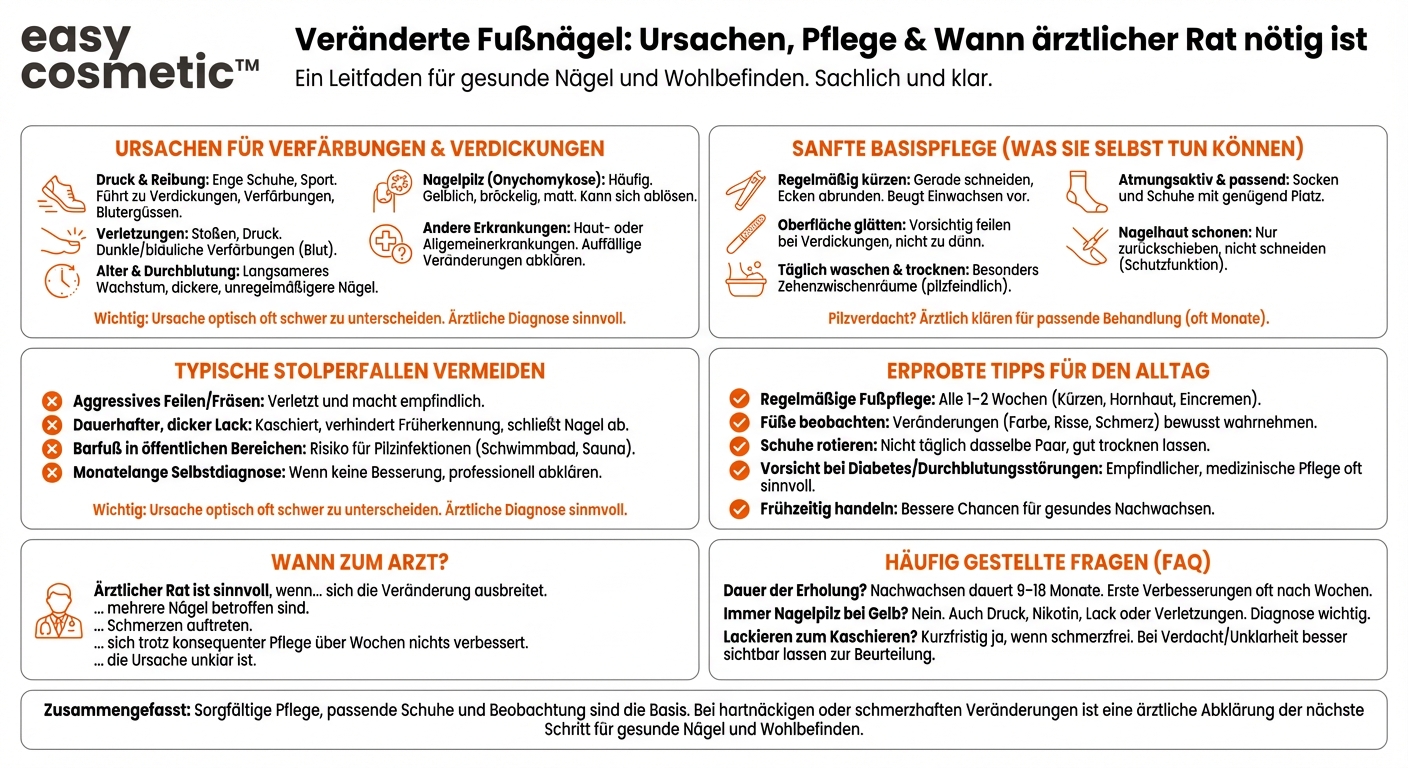 Was hilft bei verfärbten oder verdickten Fußnägeln?