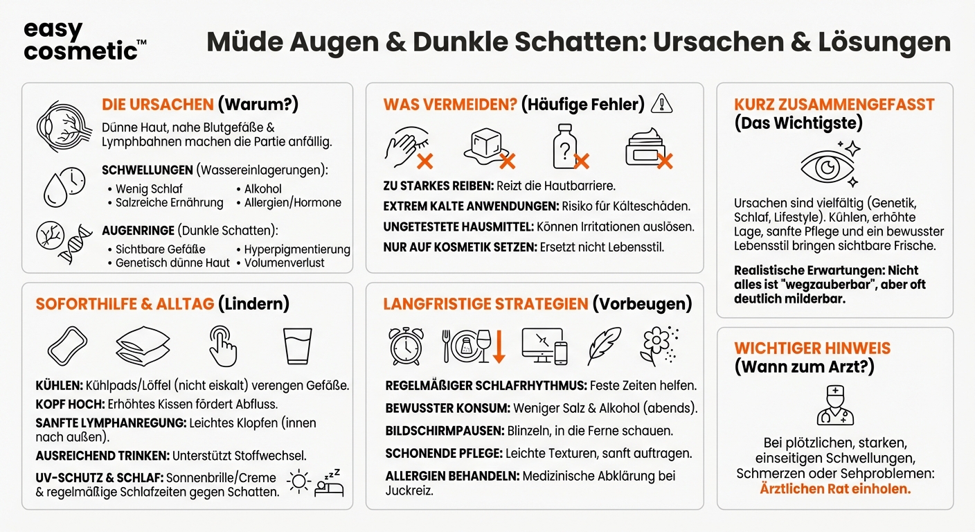 Was hilft wirklich gegen geschwollene Augen und Augenringe?