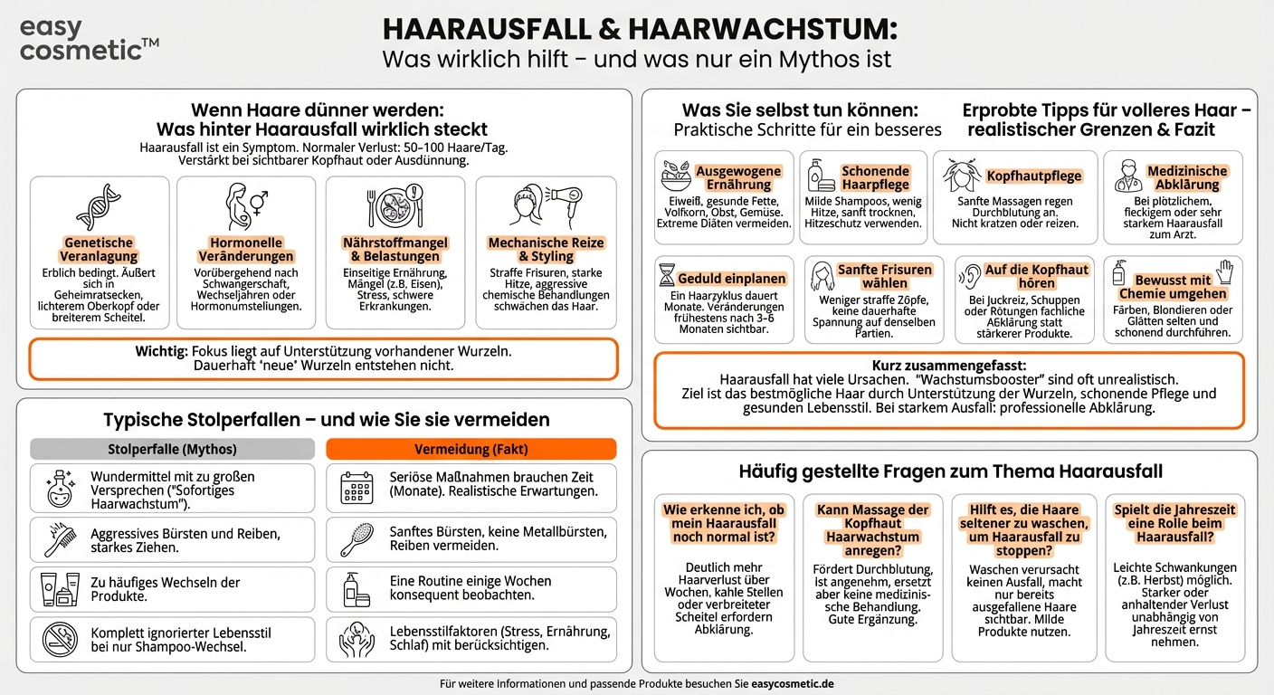 Was hilft wirklich gegen Haarausfall und kann man Haarwachstum anregen?