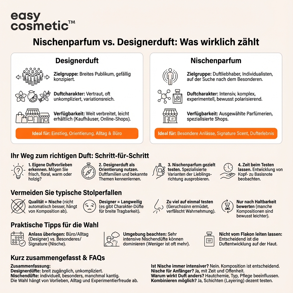 Was ist der Unterschied zwischen Nischenparfum und Designerduft?