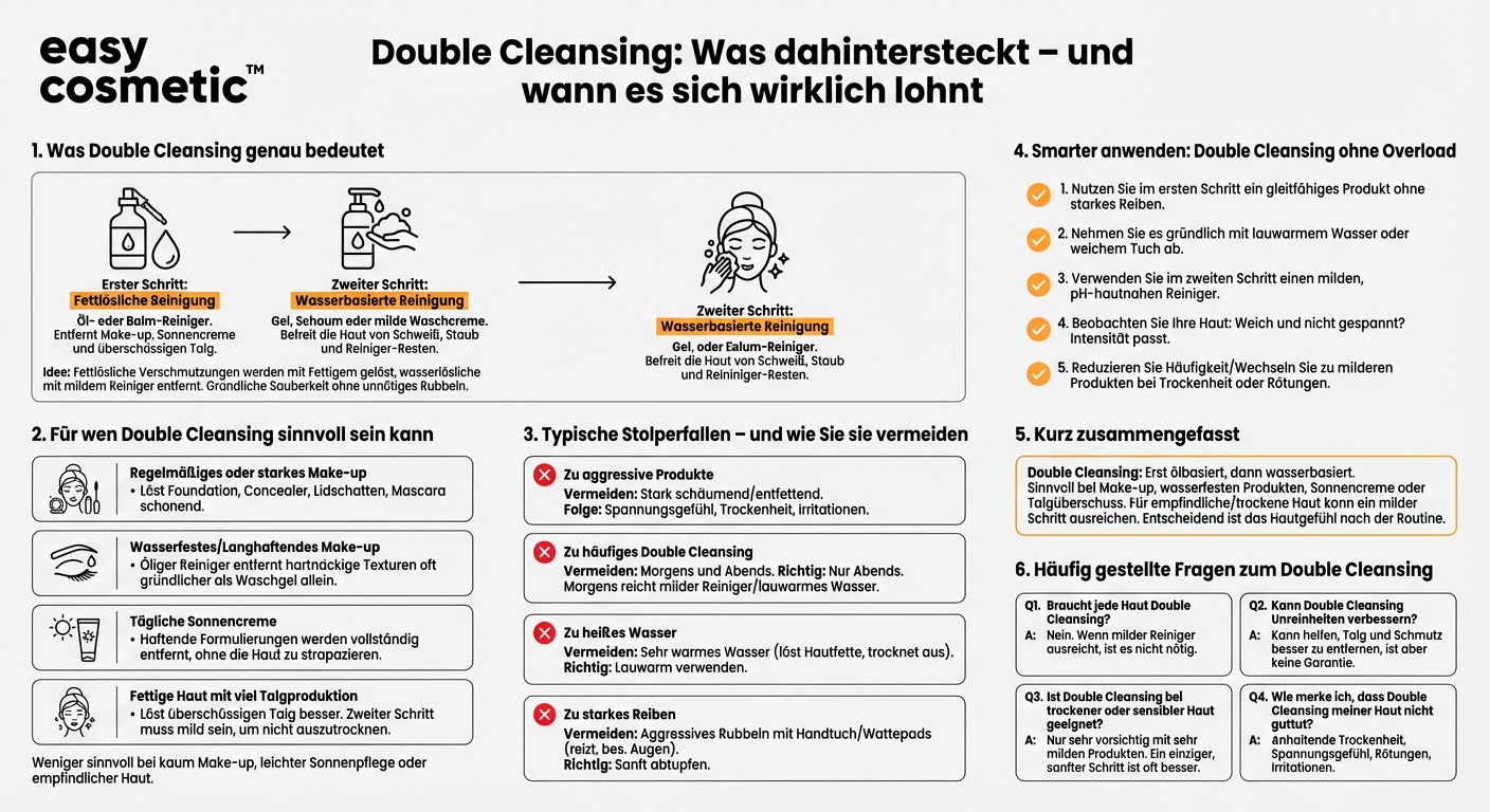 Was ist Double Cleansing und für wen ist es sinnvoll?