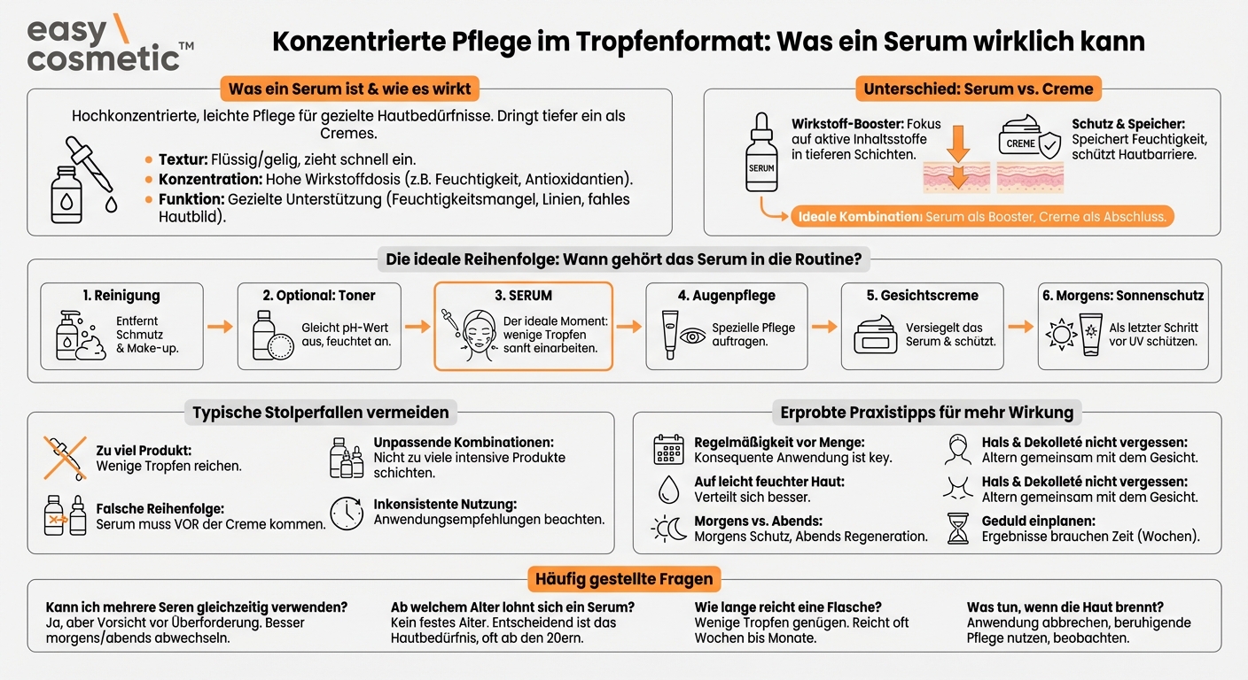 Was ist ein Serum und wann trage ich es in meiner Routine auf?