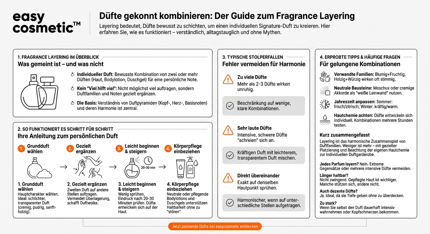 Was ist Layering bei Düften und wie funktioniert das?