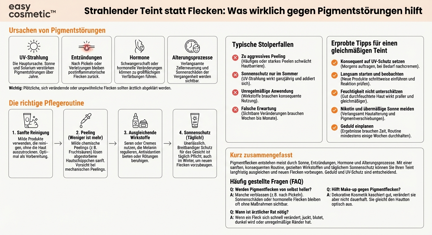 Was kann ich bei Pigmentflecken und ungleichmäßigem Hautton tun?