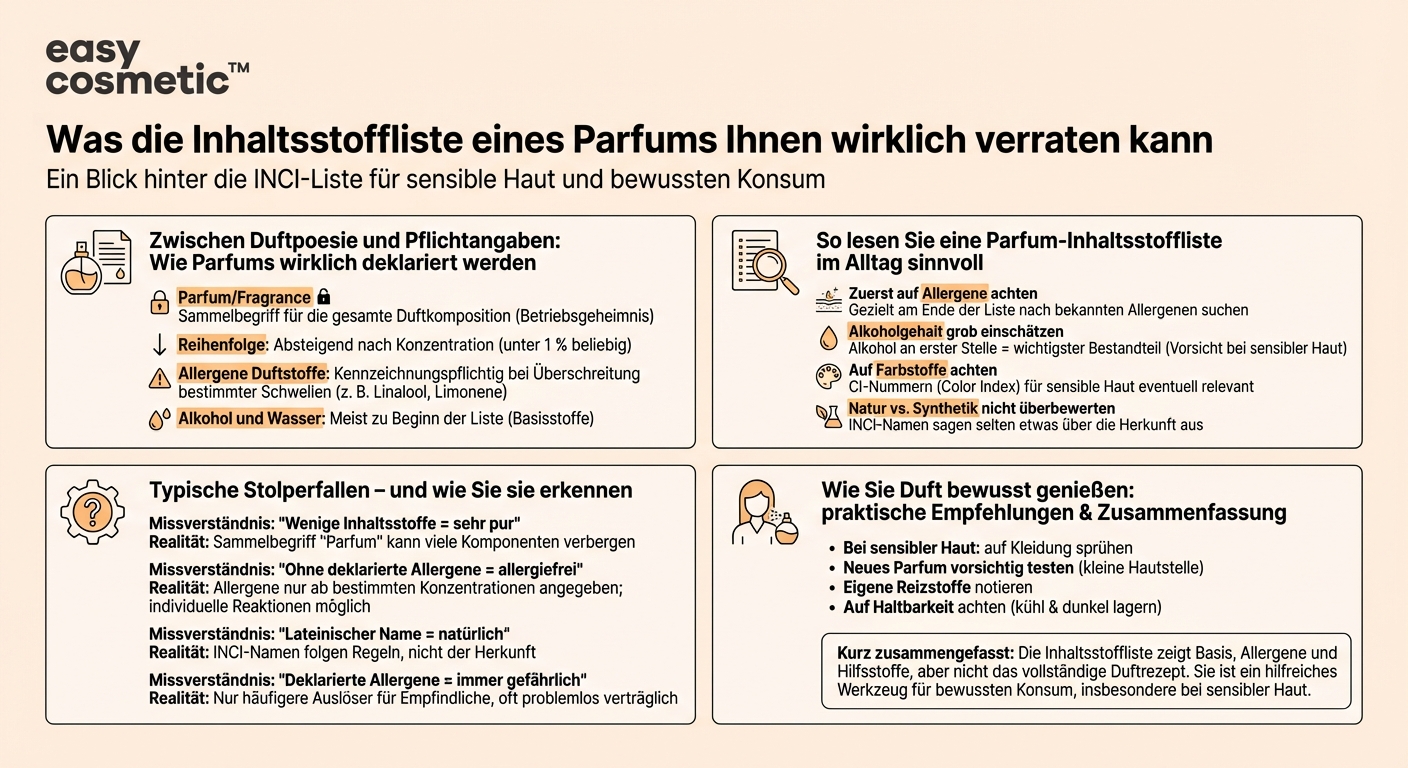 Was sagt die Inhaltsstoffliste eines Parfums wirklich aus?