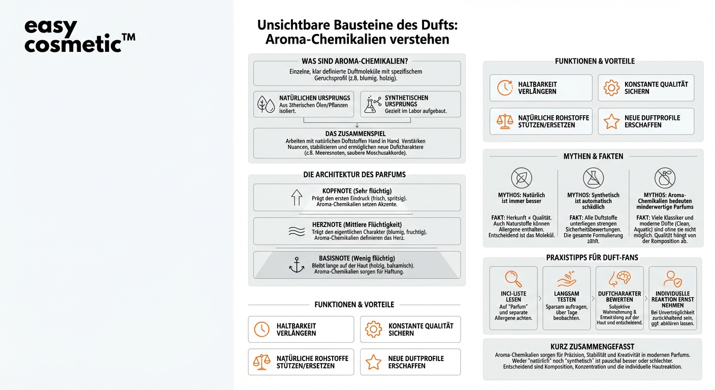Was sind Aroma-Chemikalien und wie werden sie in modernen Parfumformulierungen eingesetzt?