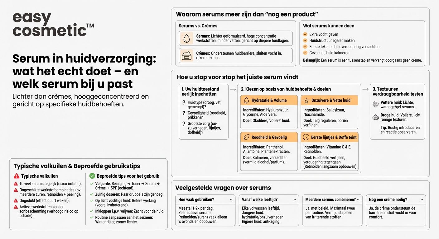 Wat doet een serum en hoe kies ik het juiste voor mijn huid?