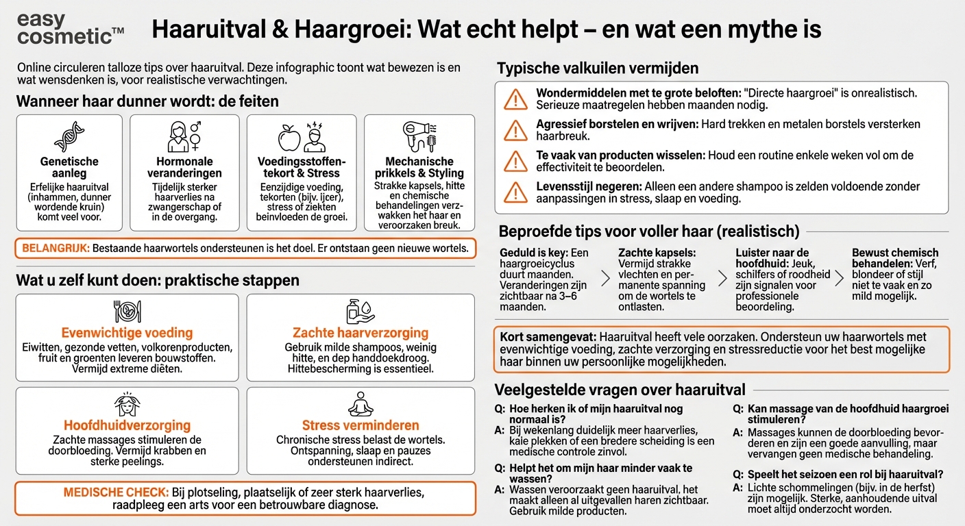 Wat helpt echt tegen haaruitval en kun je haargroei stimuleren?