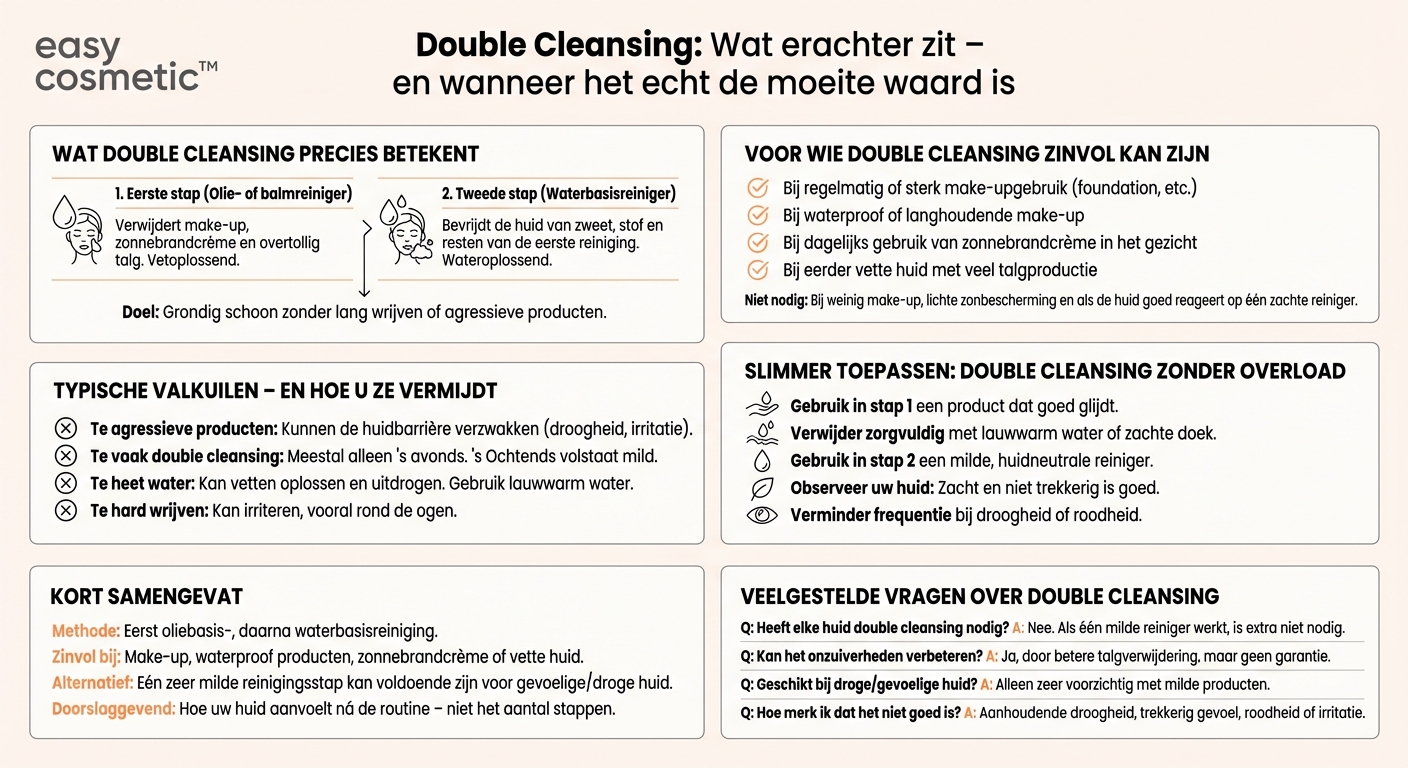 Wat is double cleansing en voor wie is het zinvol?
