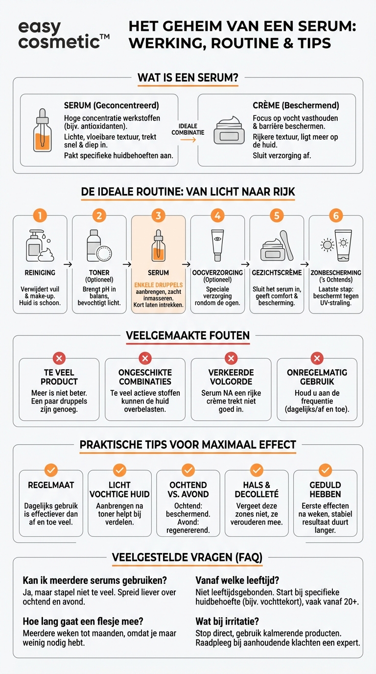 Wat is een serum en wanneer breng ik het aan in mijn routine?