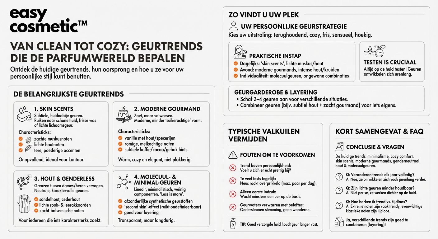 Wat zijn momenteel de belangrijkste geurtrends?