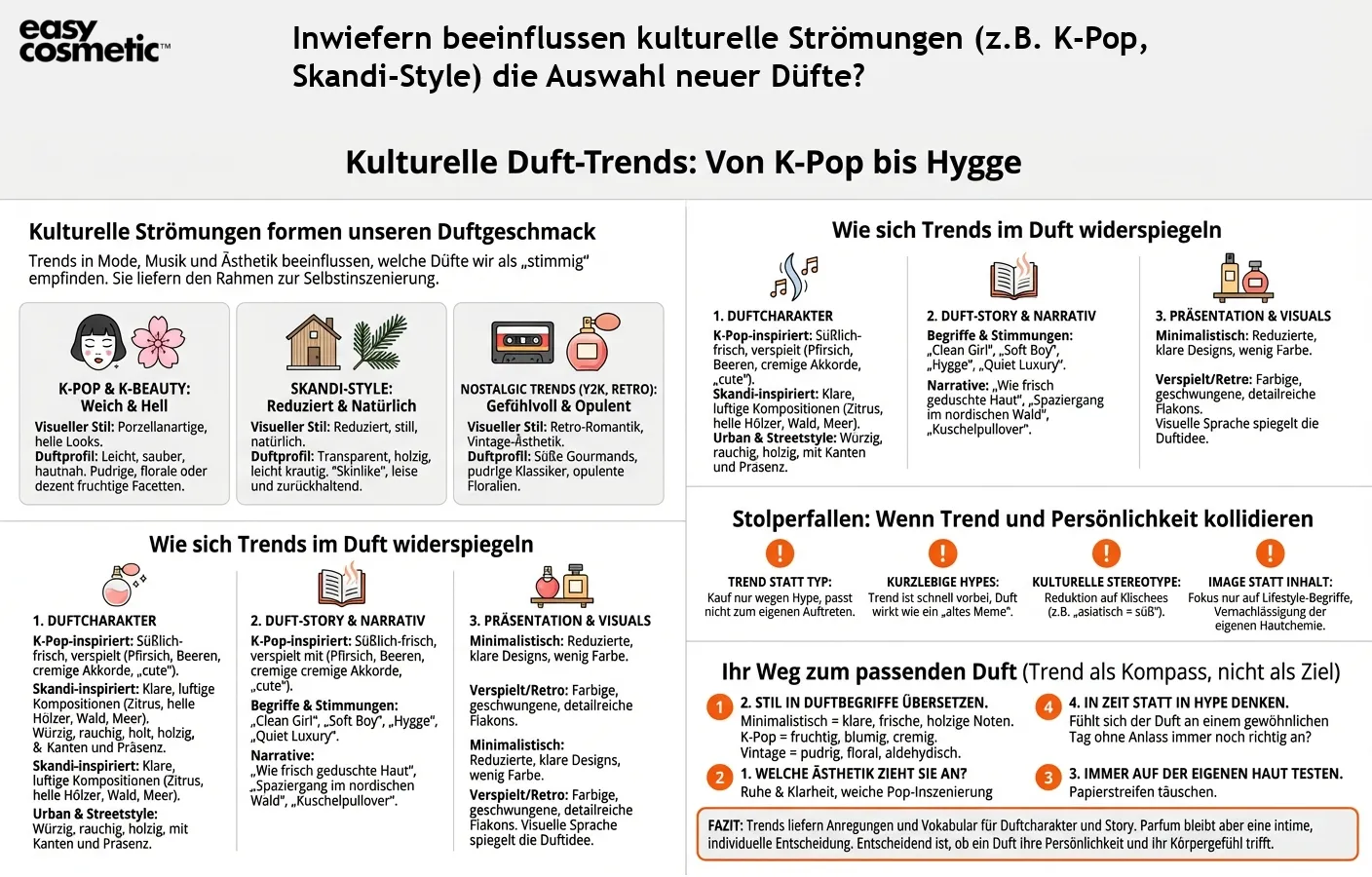 Inwiefern beeinflussen kulturelle Strömungen (z.B. K-Pop, Skandi-Style) die Auswahl neuer Düfte?