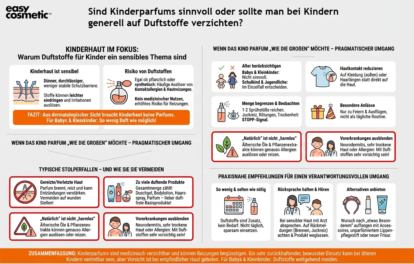 Sind Kinderparfums sinnvoll oder sollte man bei Kindern generell auf Duftstoffe verzichten?