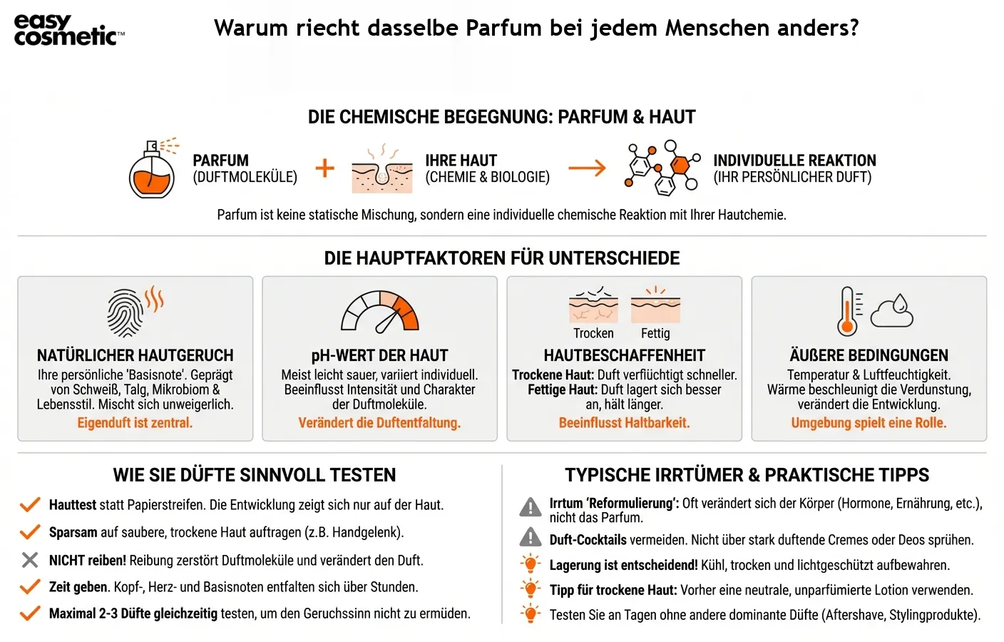 Warum riecht dasselbe Parfum bei jedem Menschen anders?