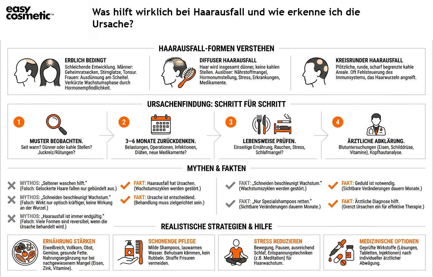 Was hilft wirklich bei Haarausfall und wie erkenne ich die Ursache?