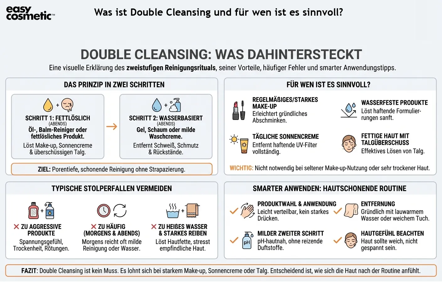 Was ist Double Cleansing und für wen ist es sinnvoll?