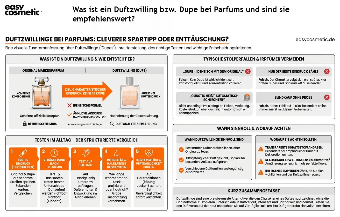 Was ist ein Duftzwilling bzw. Dupe bei Parfums und sind sie empfehlenswert?
