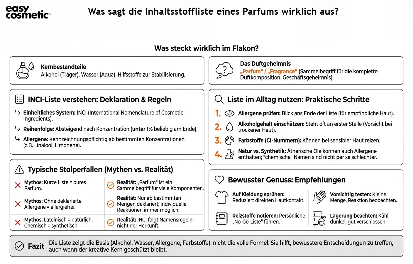Was sagt die Inhaltsstoffliste eines Parfums wirklich aus?