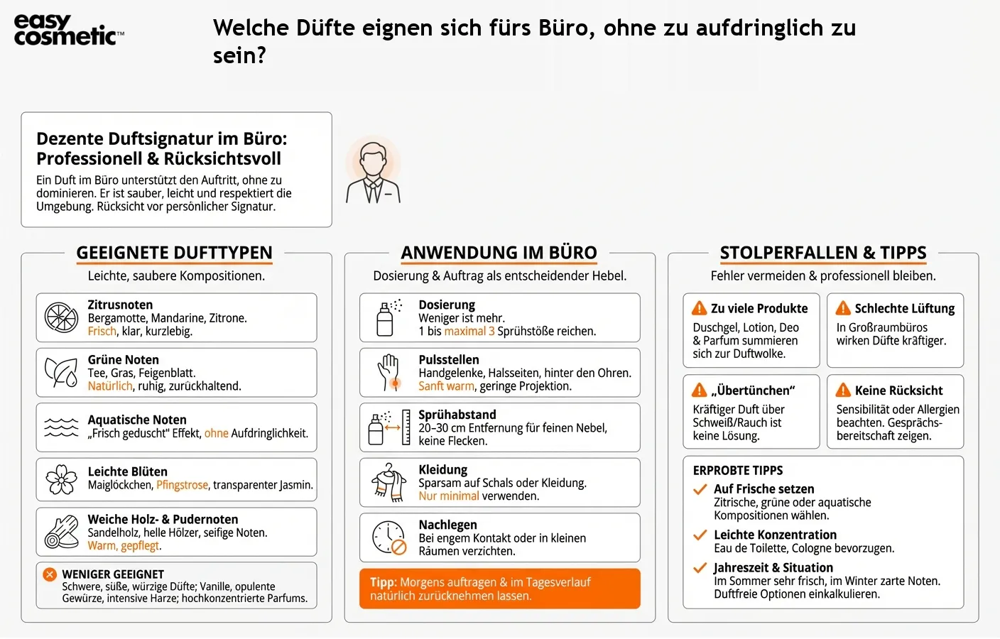 Welche Düfte eignen sich fürs Büro, ohne zu aufdringlich zu sein?