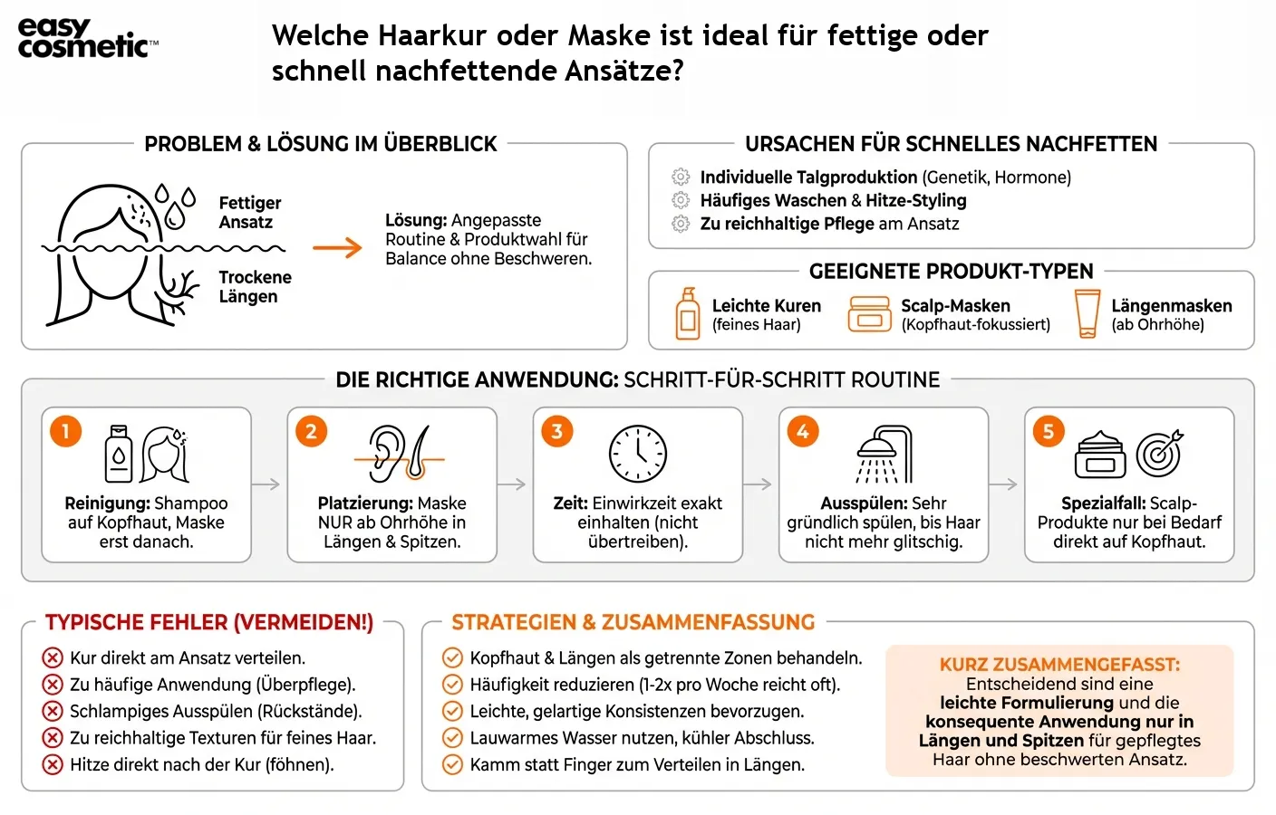 Welche Haarkur oder Maske ist ideal für fettige oder schnell nachfettende Ansätze?