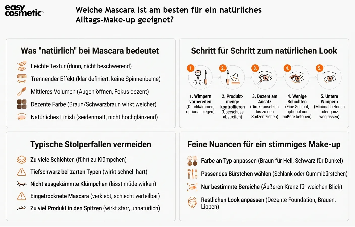 Welche Mascara ist am besten für ein natürliches Alltags-Make-up geeignet?