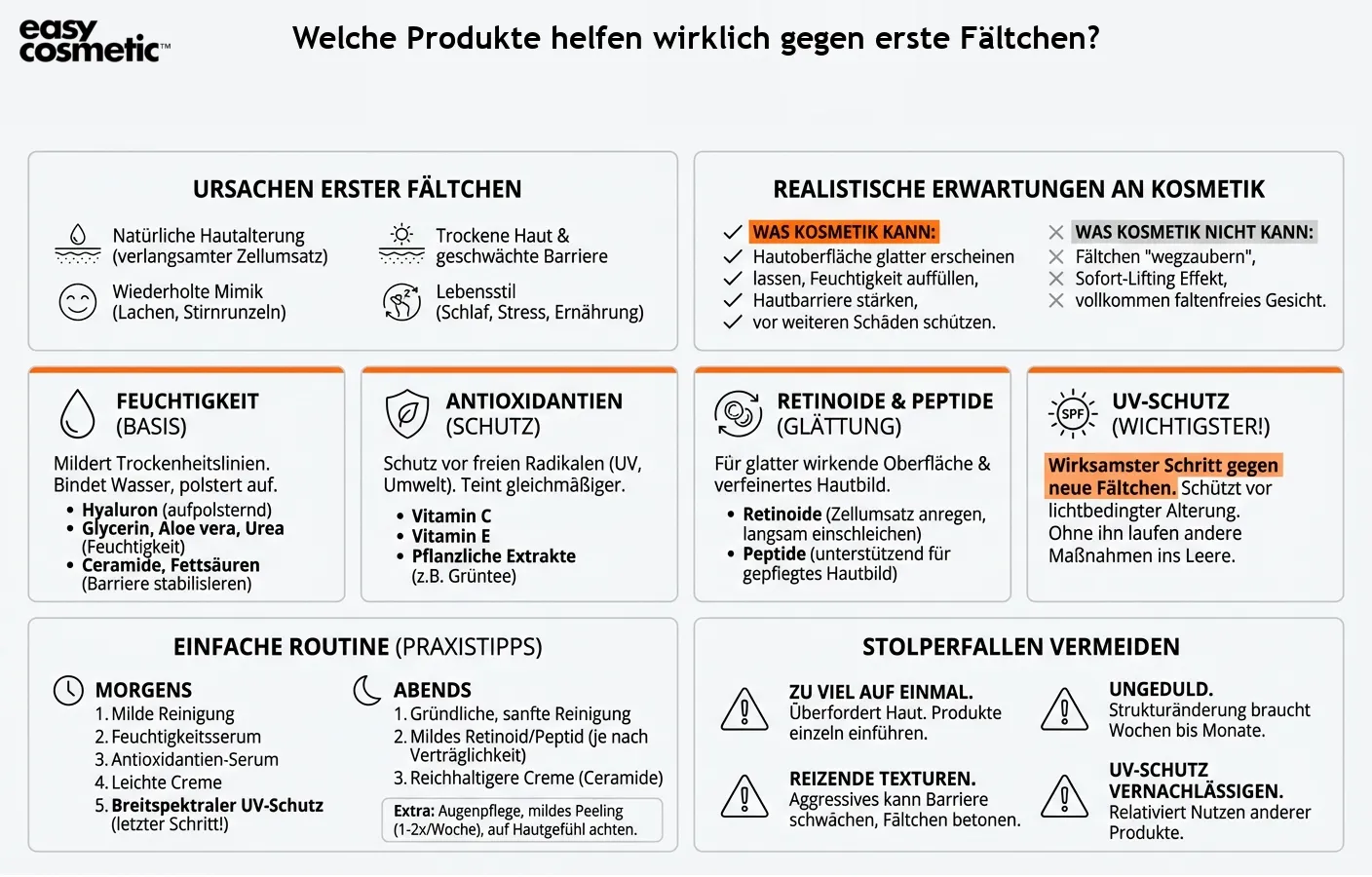 Welche Produkte helfen wirklich gegen erste Fältchen?