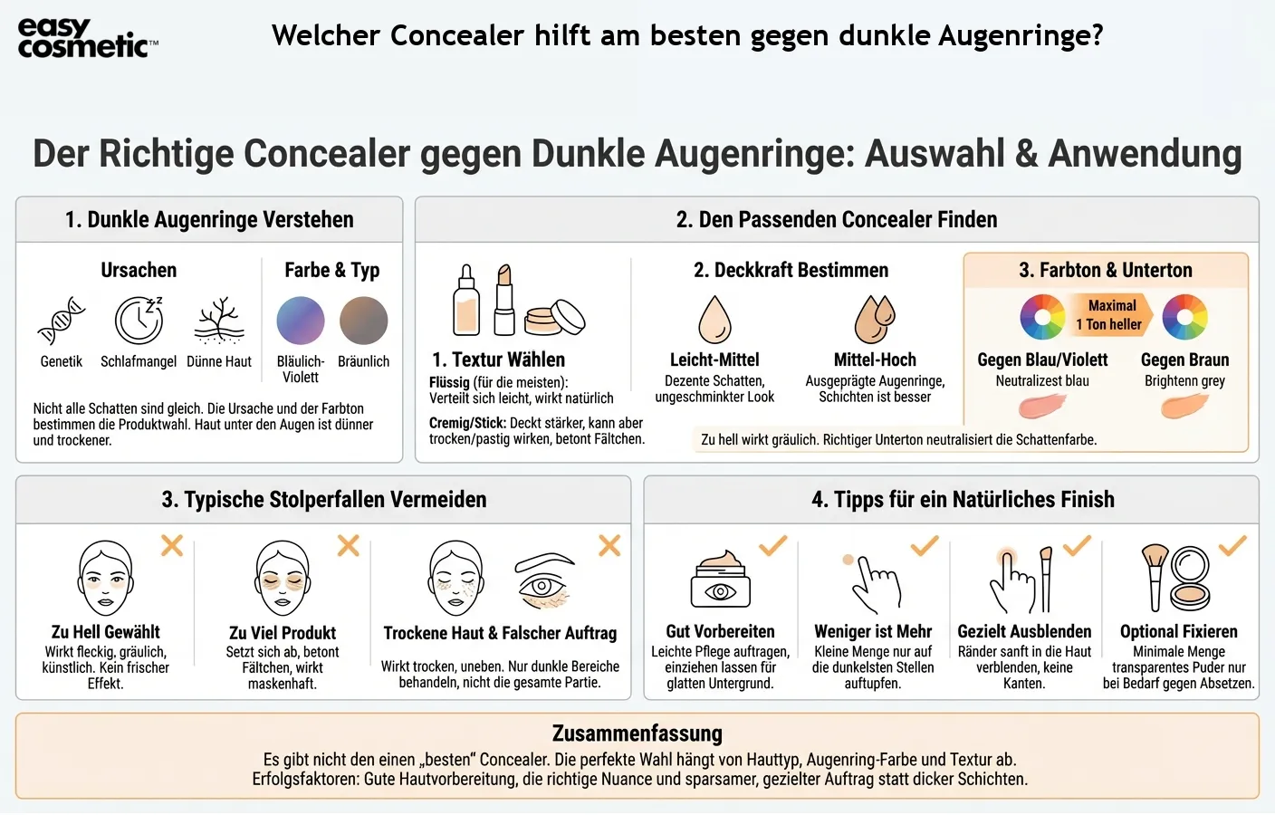 Welcher Concealer hilft am besten gegen dunkle Augenringe?